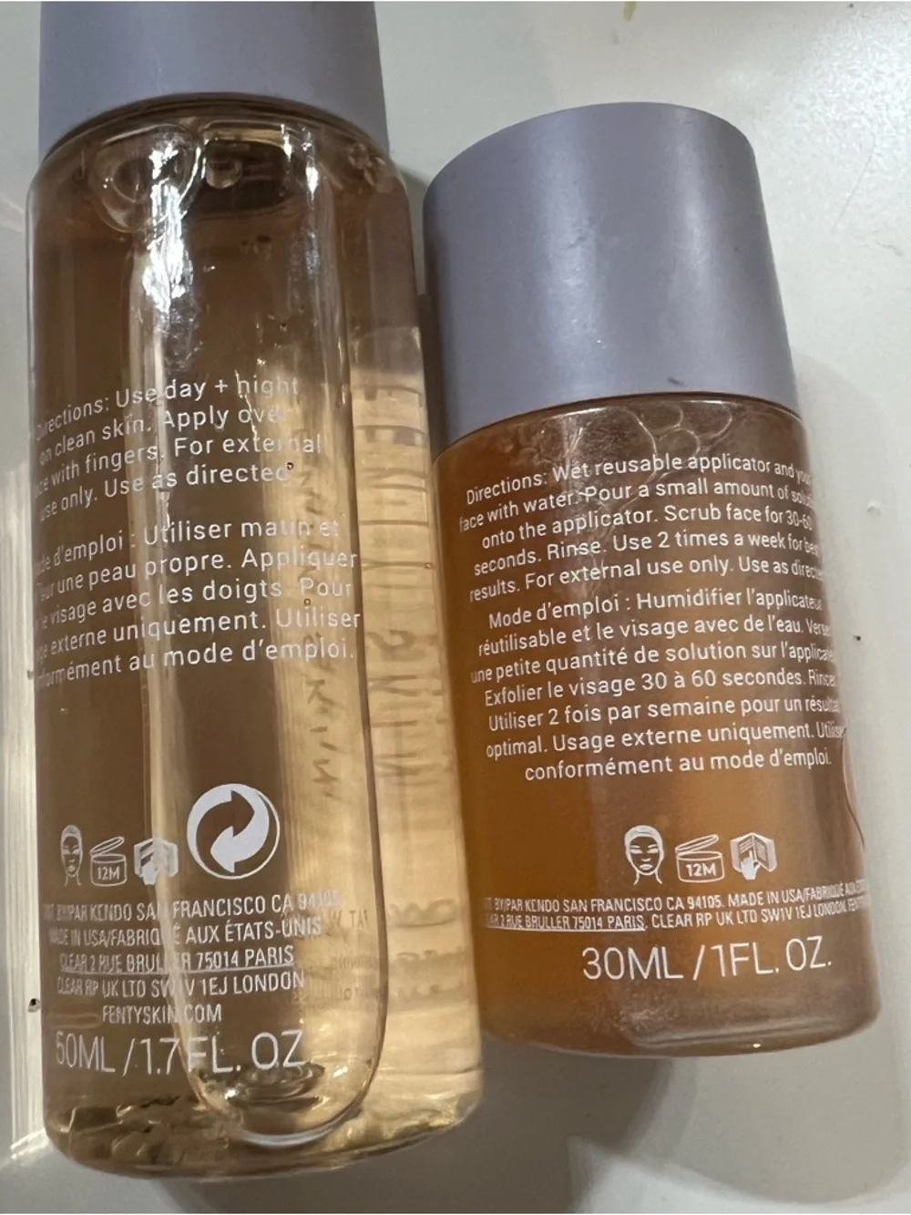 Fenty Skin Fat Water Toner Serum + Pre-Show Glow Treatment Bundle New